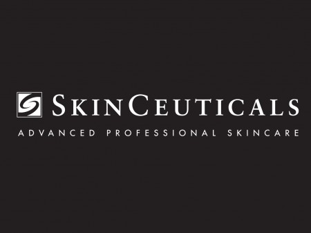 Logo SkinCeuticals fond noir